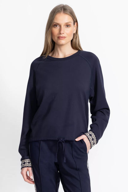 Johnny Was Women BEE ACTIVE RAGLAN SLEEVE PULLOVER