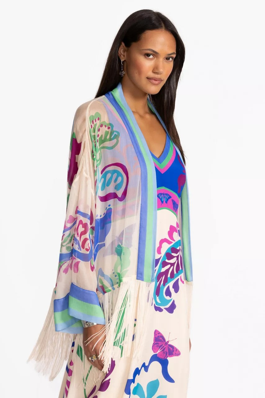 Johnny Was Women SUNSET FRINGE KIMONO