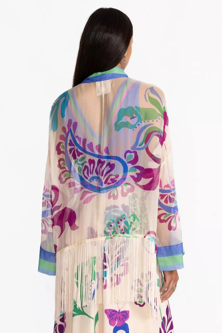 Johnny Was Women SUNSET FRINGE KIMONO