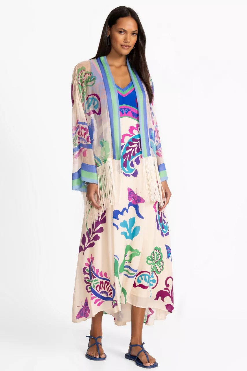 Johnny Was Women SUNSET FRINGE KIMONO