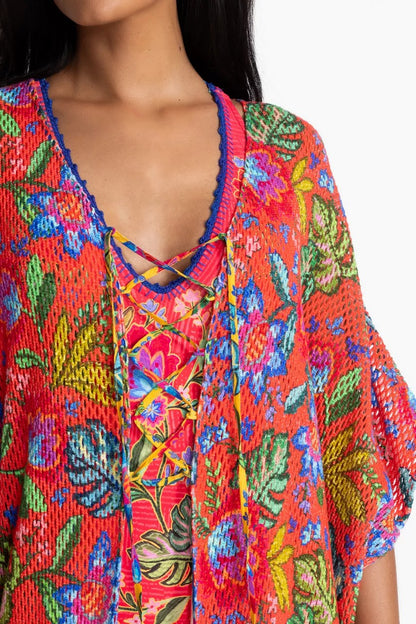 Johnny Was Women RUMBA MAXI CROCHET KIMONO