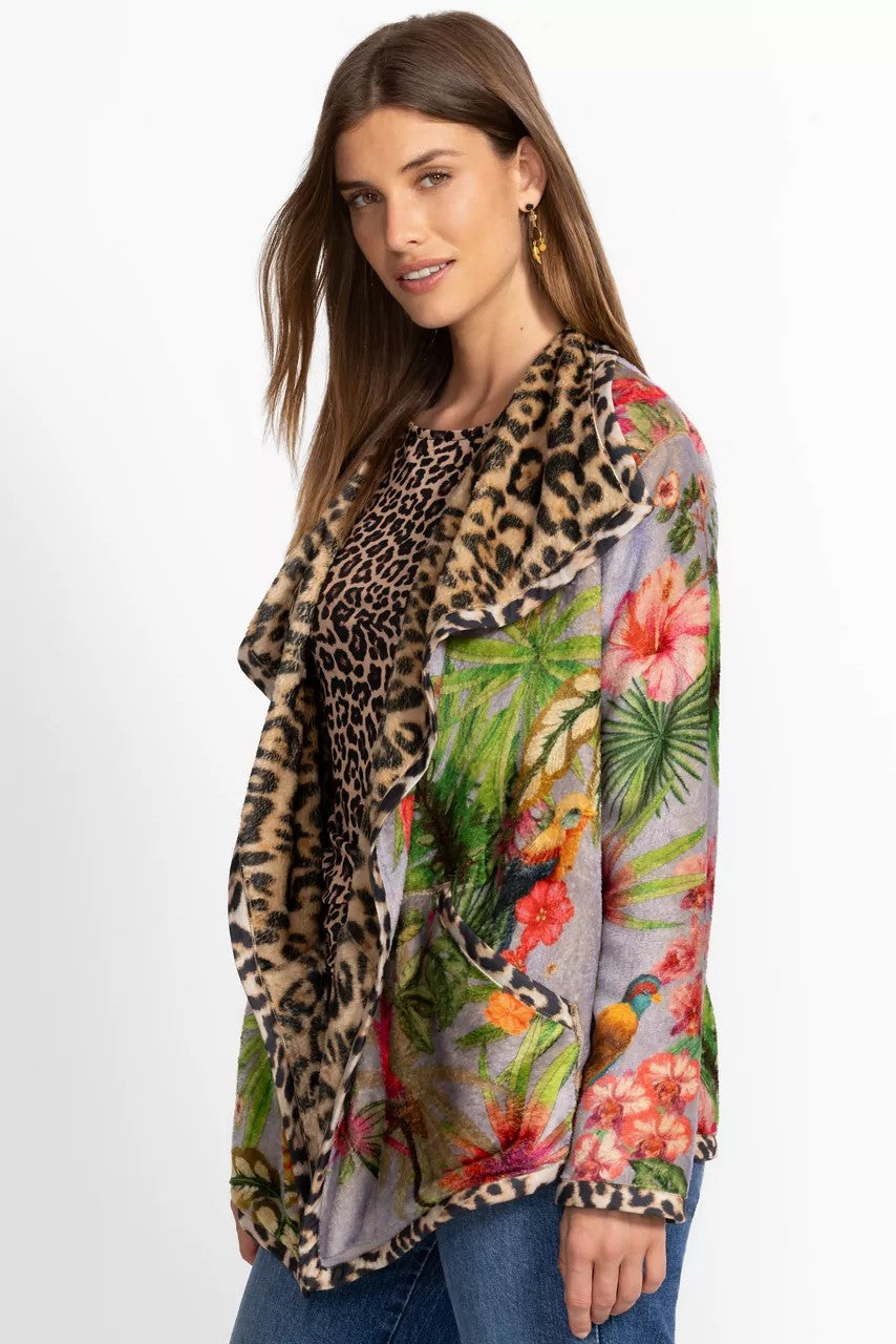 Johnny Was Women REVERSIBLE JOAN WRAP BINDED SHERPA JACKET
