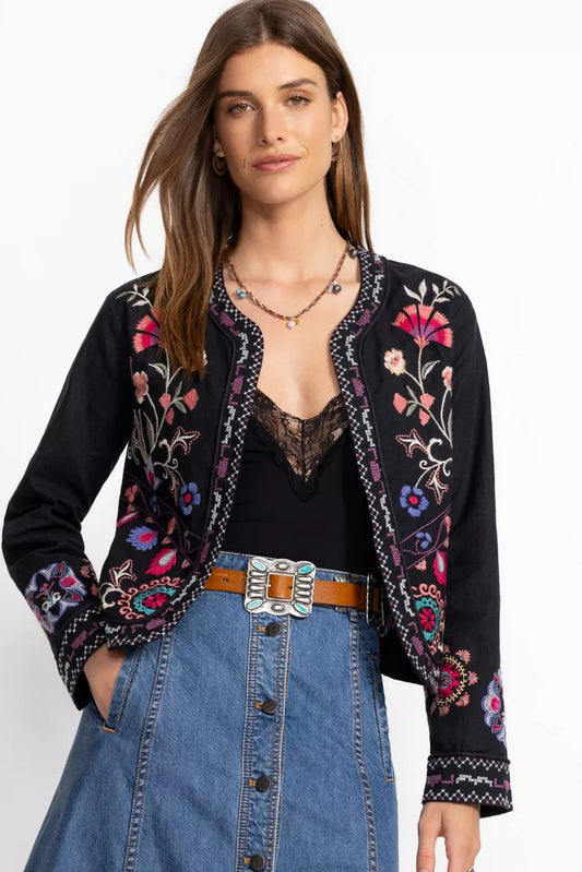 Johnny Was Women LINEN BOLERO JACKET