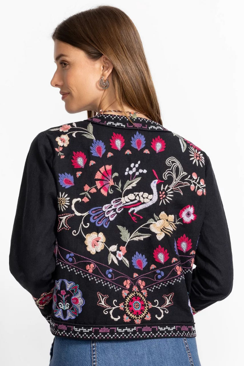 Johnny Was Women LINEN BOLERO JACKET