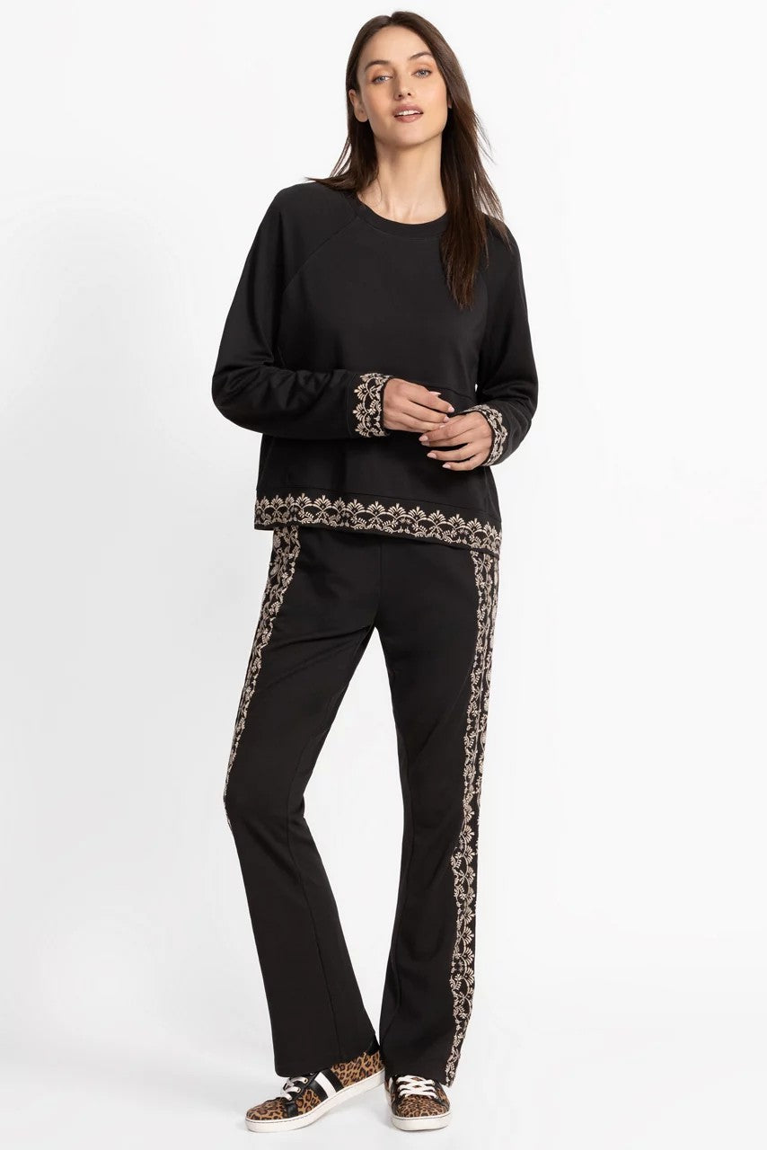 Johnny Was Women BEE ACTIVE LONG SLEEVE CREW PULLOVER TEE