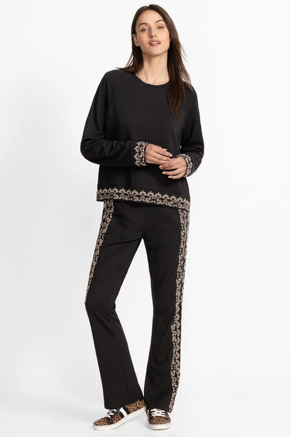 Johnny Was Women BEE ACTIVE LONG SLEEVE CREW PULLOVER TEE