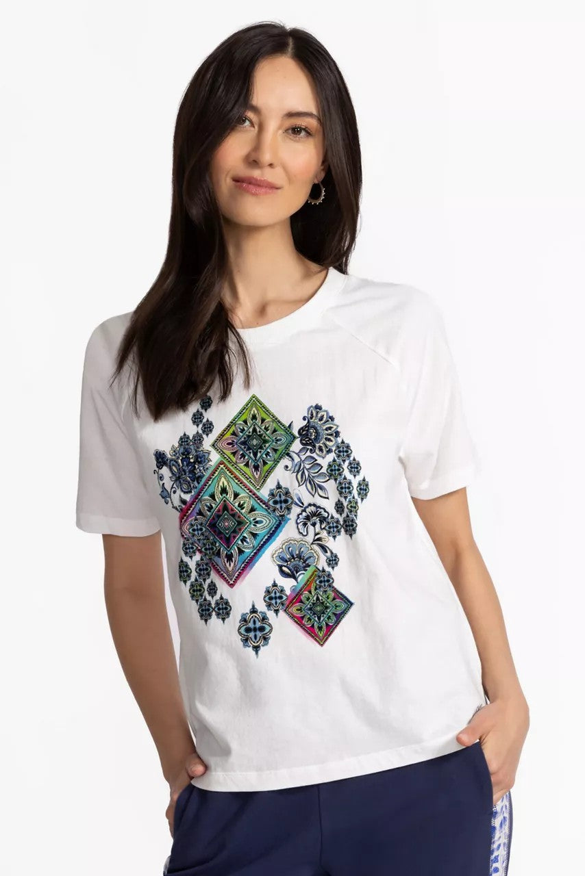 Johnny Was Women BEE ACTIVE RAGLAN GRAPHIC TEE