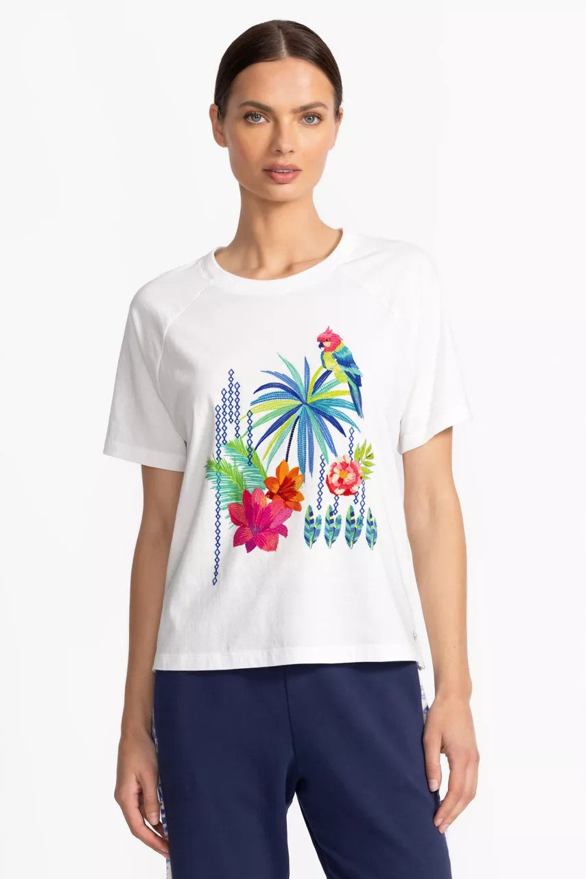 Johnny Was Women BEE ACTIVE RAGLAN GRAPHIC TEE