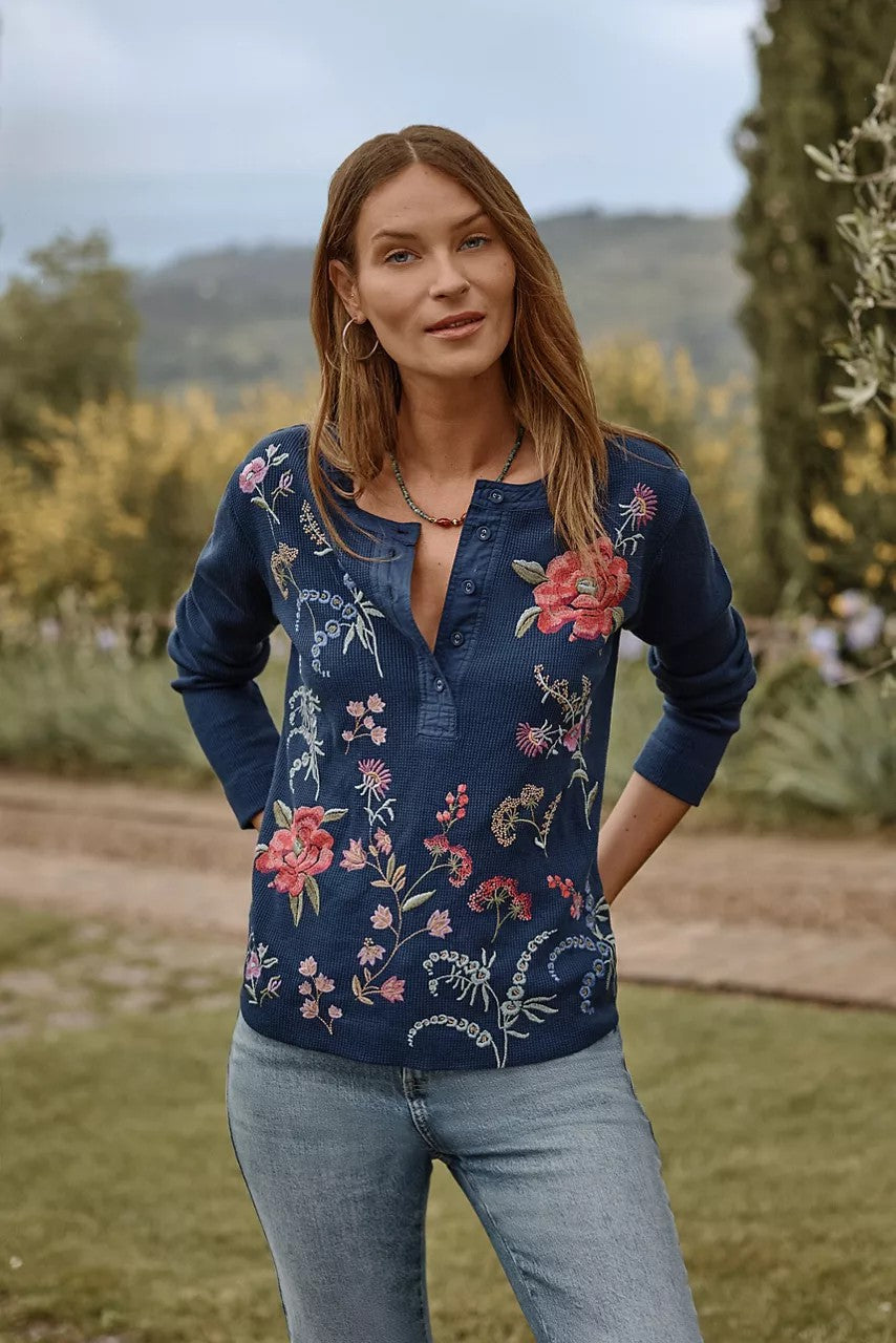 Johnny Was Women MIXED MEDIA HENLEY THERMAL