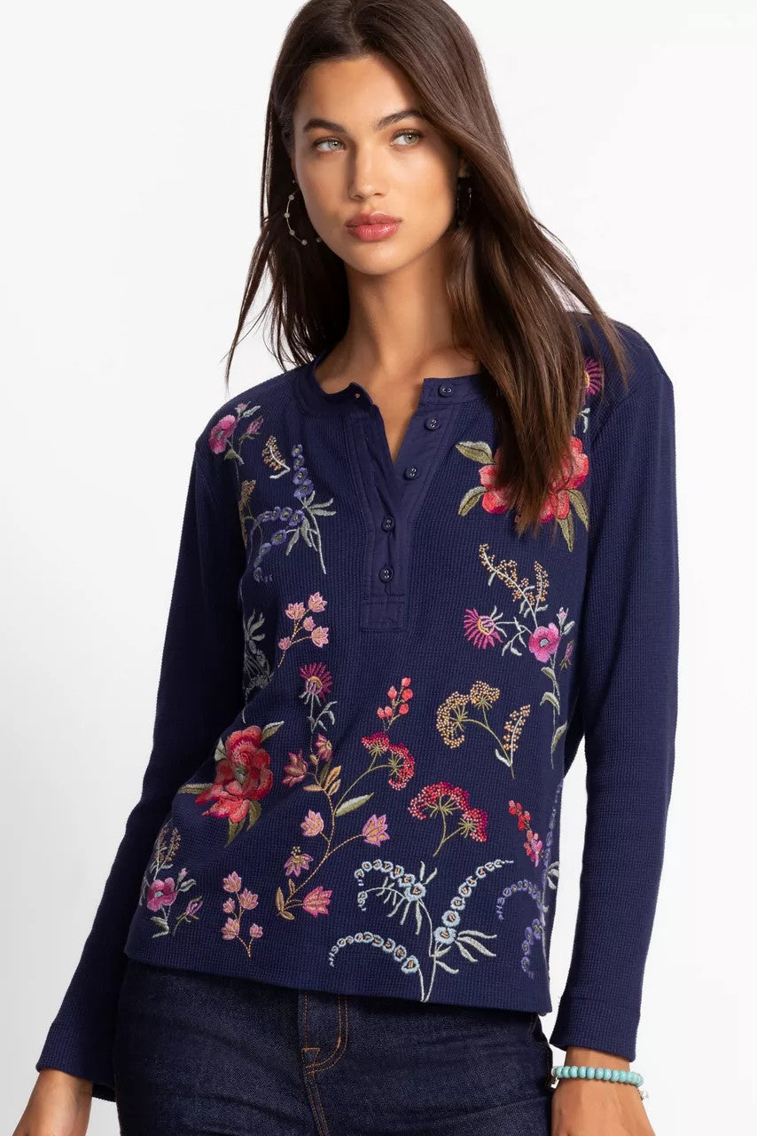 Johnny Was Women MIXED MEDIA HENLEY THERMAL