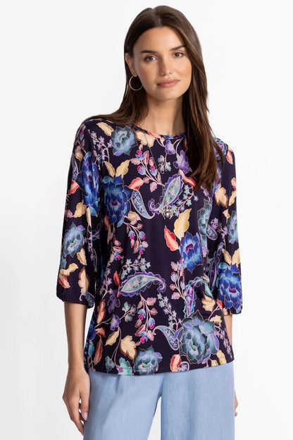 Johnny Was Women THE JANIE FAVORITE PUFF SLEEVE TOP