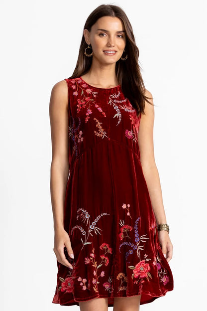 Johnny Was Women VELVET CHEVRON TANK DRESS