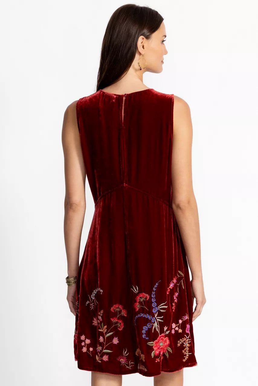 Johnny Was Women VELVET CHEVRON TANK DRESS