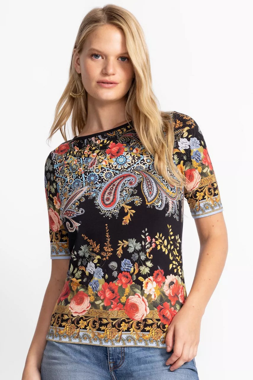 Johnny Was Women THE JANIE FAVORITE BOAT NECK TEE