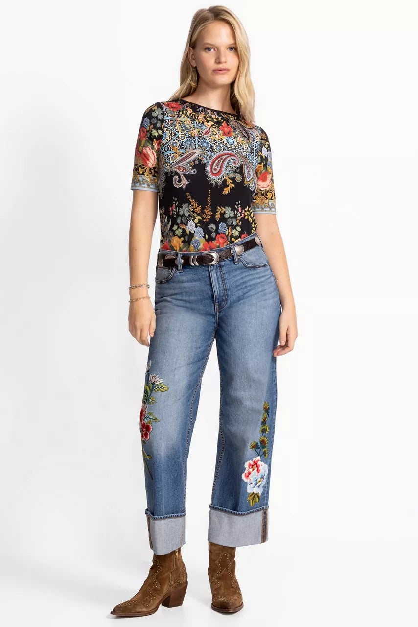 Johnny Was Women THE JANIE FAVORITE BOAT NECK TEE