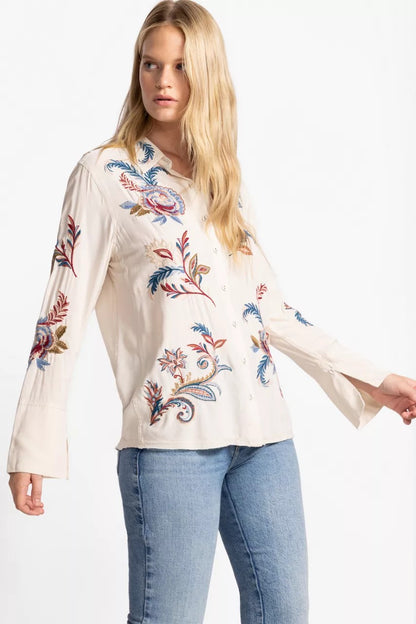 Johnny Was Women VINTAGE BUTTON DOWN SHIRT