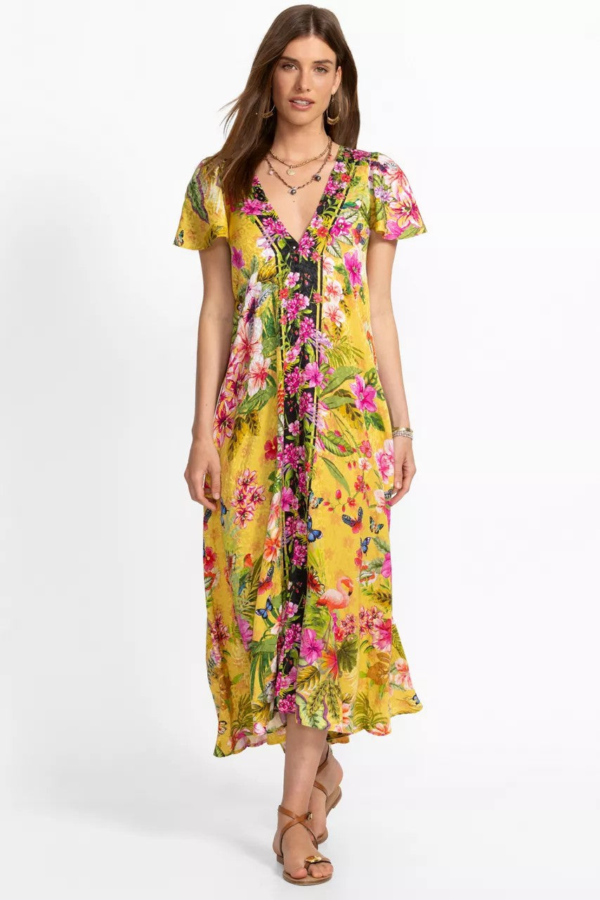 Johnny Was Women FLUTTER SLEEVE EVA DRESS