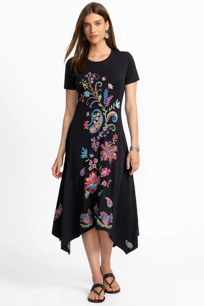 Johnny Was Women HANDKERCHIEF HEM KNIT DRESS