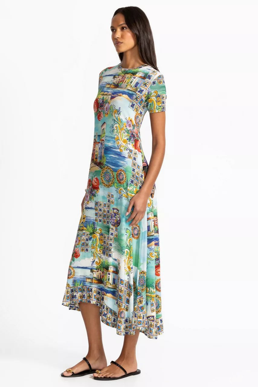 Johnny Was Women THE JANIE FAVORITE ASYMMETRIC HEM SHORT DRESS