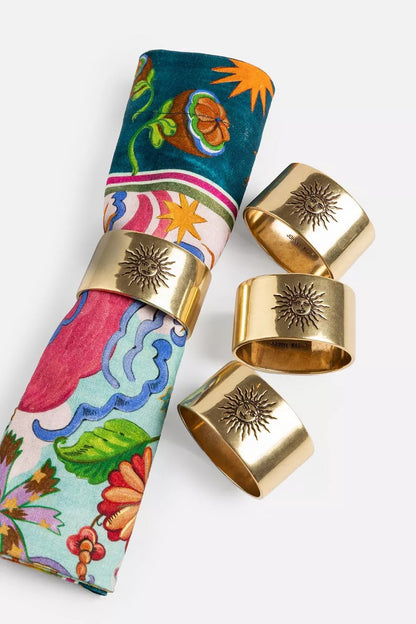Johnny Was Women KAYLA NAPKIN RING SET OF 4