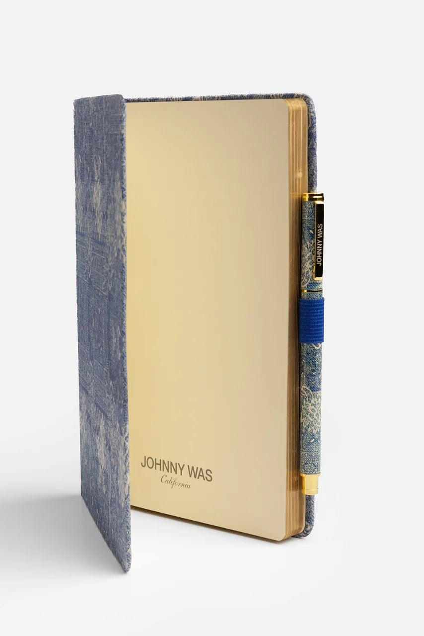 Johnny Was Women DENIM EMBROIDERY JOURNAL AND PEN SET
