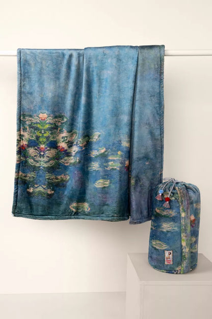 Johnny Was Women MONET WATER LILIES LAUREL CANYON COZY BLANKET