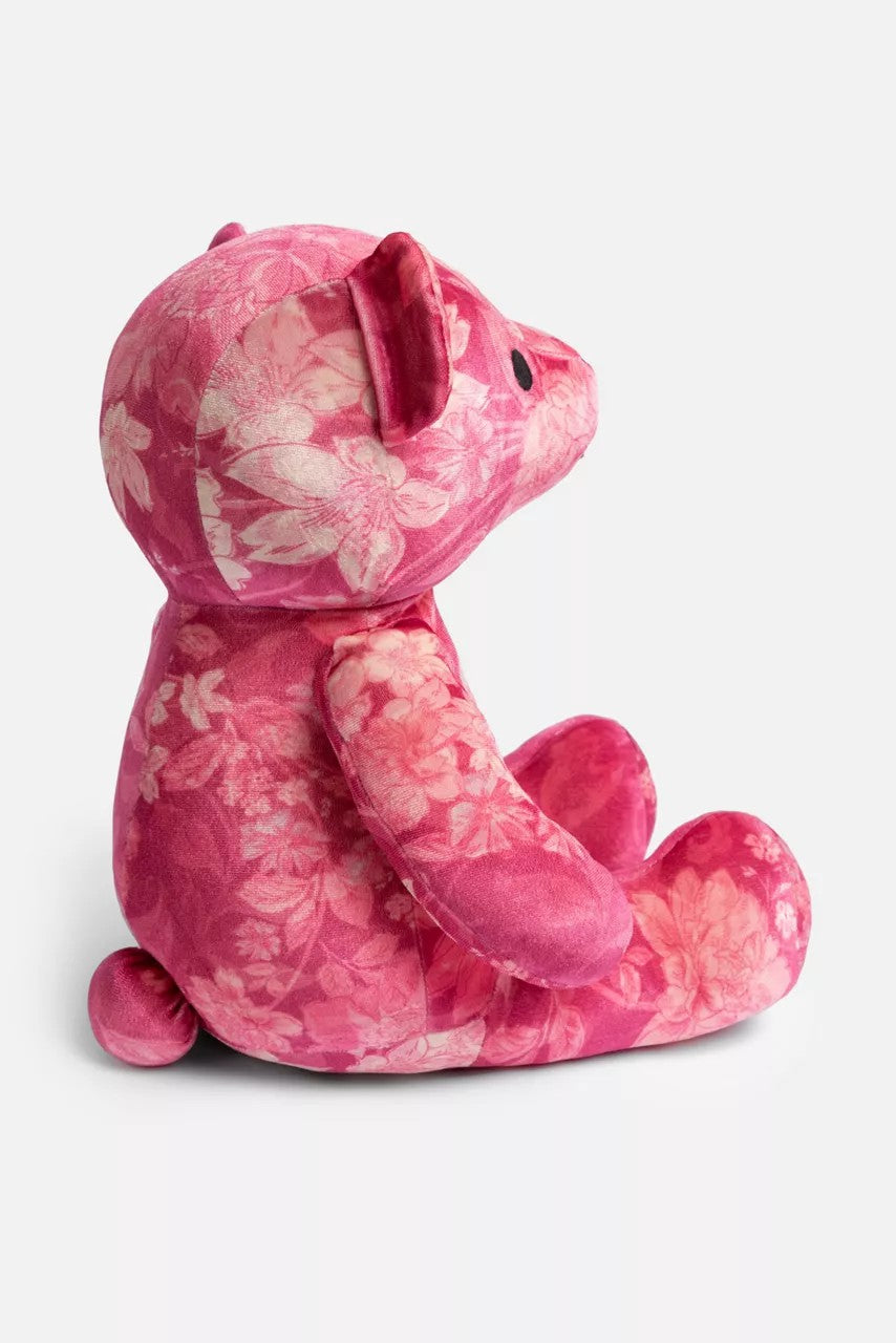 Johnny Was Women PINK PRINTED VELVET BEAR