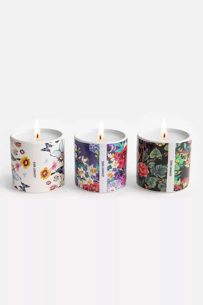 Johnny Was Women Fine Set Of 3 Votive Candles