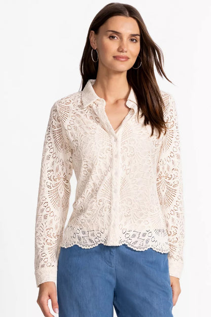 Johnny Was Women DEVIN BUTTON DOWN SHIRT