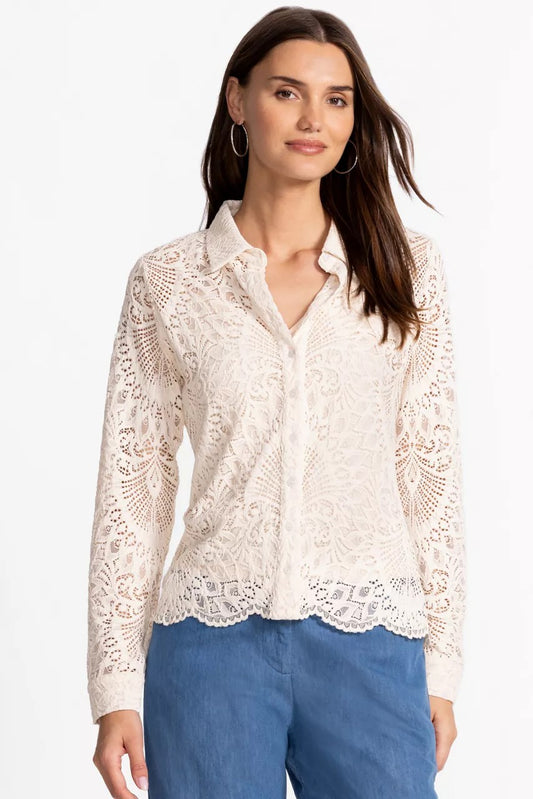 Johnny Was Women DEVIN BUTTON DOWN SHIRT