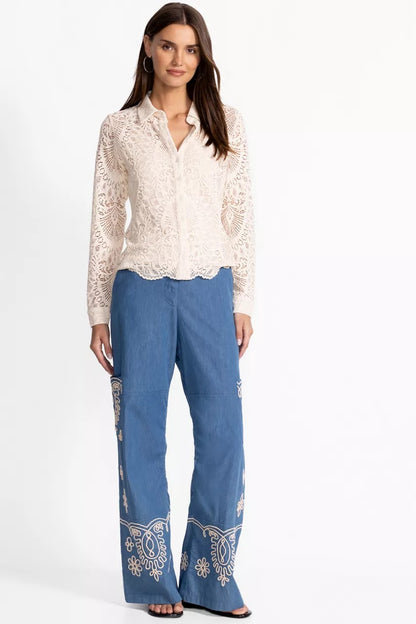 Johnny Was Women DEVIN BUTTON DOWN SHIRT