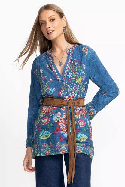Johnny Was Women HENLEY VOYAGER TUNIC