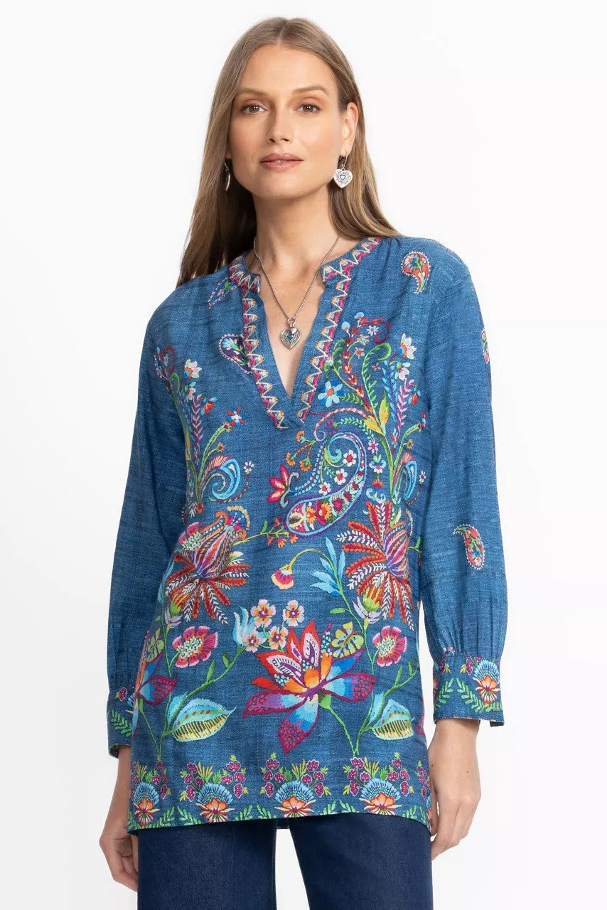 Johnny Was Women HENLEY VOYAGER TUNIC