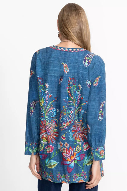 Johnny Was Women HENLEY VOYAGER TUNIC