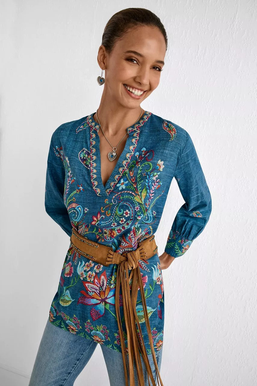 Johnny Was Women HENLEY VOYAGER TUNIC