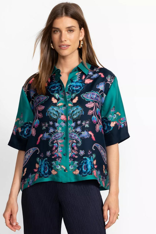 Johnny Was Women CLAUDINE BUTTON DOWN SHIRT