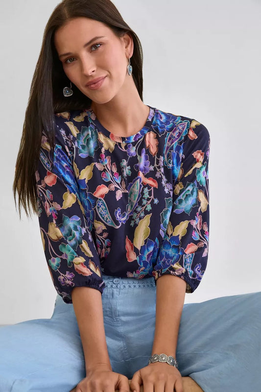 Johnny Was Women THE JANIE FAVORITE PUFF SLEEVE TOP
