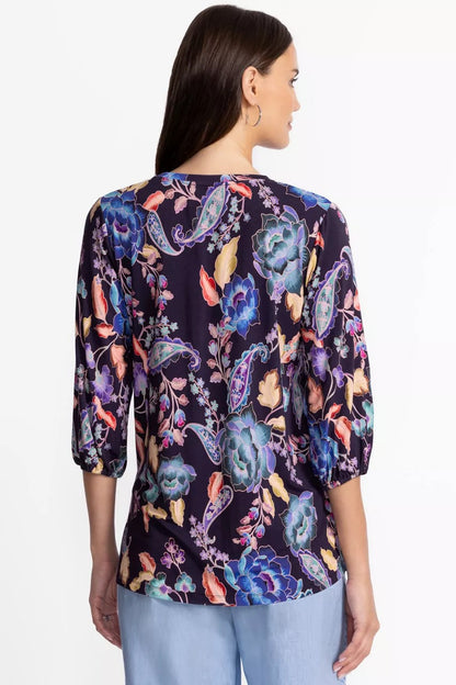 Johnny Was Women THE JANIE FAVORITE PUFF SLEEVE TOP