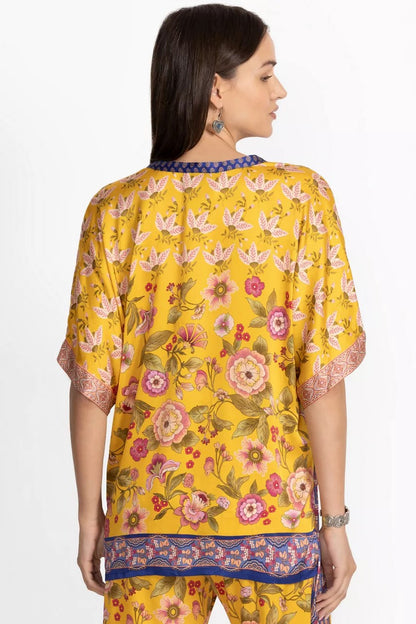 Johnny Was Women THE AUDREY SHORT SLEEVE MANDARIN COLLAR