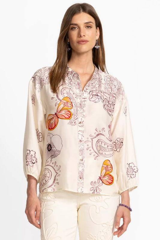 Johnny Was Women LUCINDA BUTTON DOWN SHIRT
