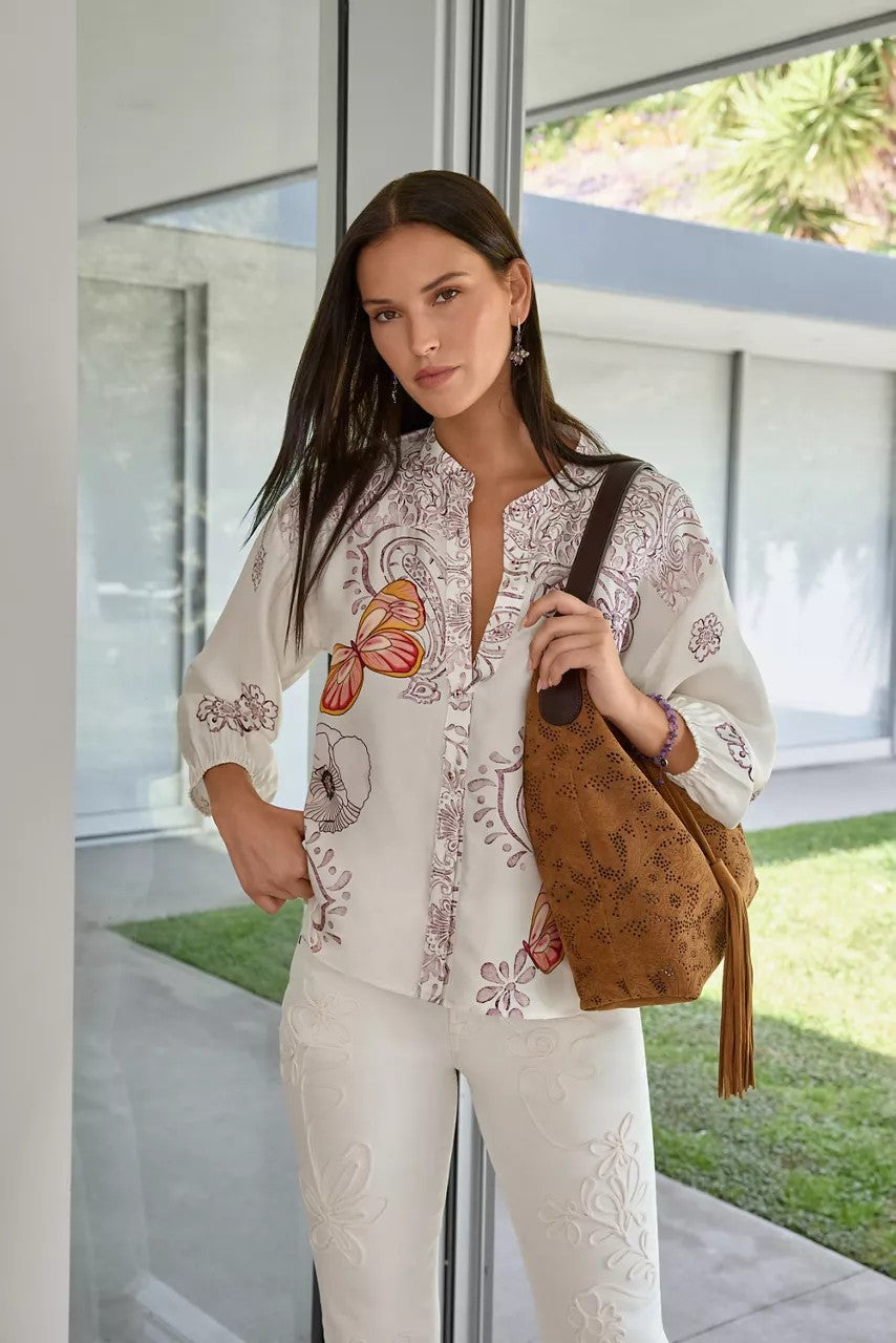 Johnny Was Women LUCINDA BUTTON DOWN SHIRT