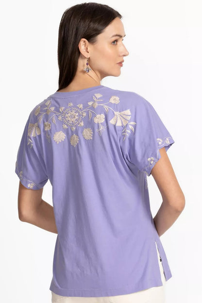 Johnny Was Women SIDE SLIT DOLMAN TEE