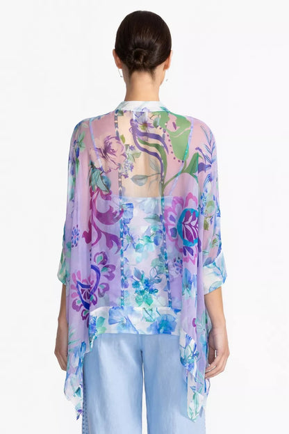 Johnny Was Women KATIA OVERSIZED CONTRAST BLOUSE