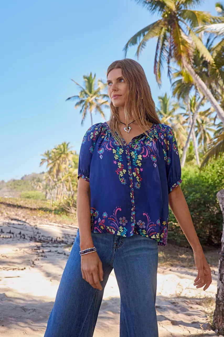 Johnny Was Women AVAH BUTTONED DOWN SHIRT