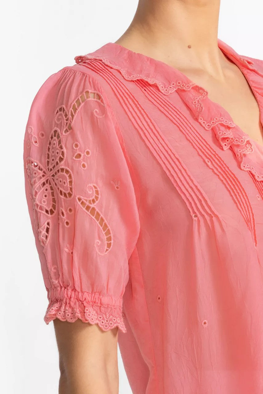 Johnny Was Women ANETTE RUFFLE BLOUSE