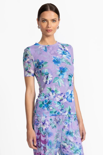 Johnny Was Women ELEANOR SHORT SLEEVE MESH TEE