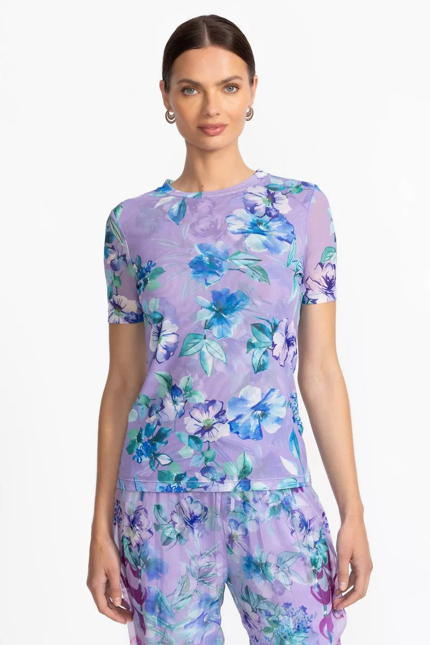 Johnny Was Women ELEANOR SHORT SLEEVE MESH TEE