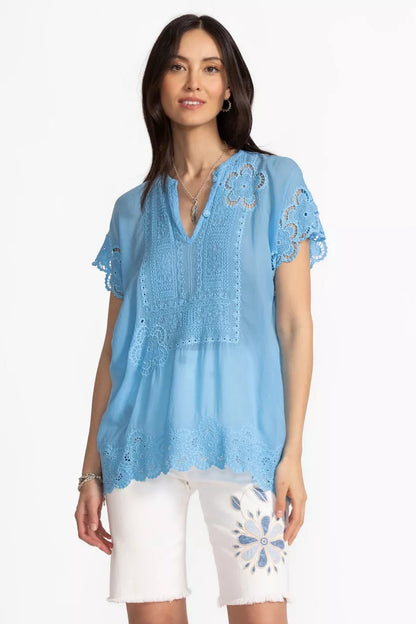 Johnny Was Women PARADE EMBROIDRED TUNIC