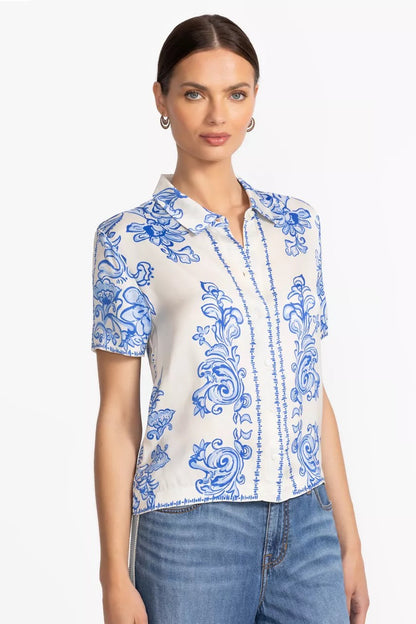 Johnny Was Women ARIANA BUTTON DOWN SHIRT
