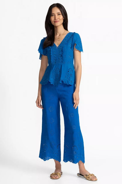 Johnny Was Women ELIZABETH PEPLUM BLOUSE